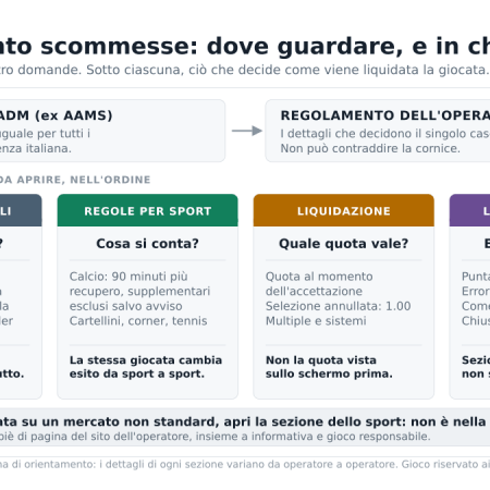 Regolamento scommesse sportive: come leggerlo prima di piazzare una giocata