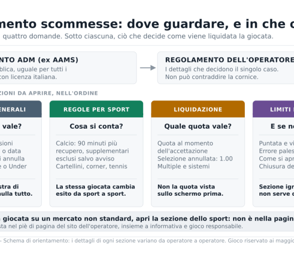 Regolamento scommesse sportive: come leggerlo prima di piazzare una giocata